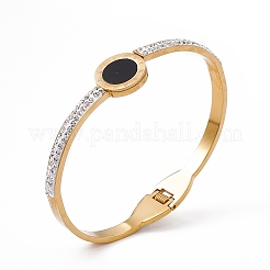Roman Numeral Hinged Bangles&nbsp;BJEW-F439-07G