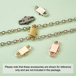5 Colors Adjustable Alloy Chain Buckles&nbsp;PALLOY-TA0001-91-RS