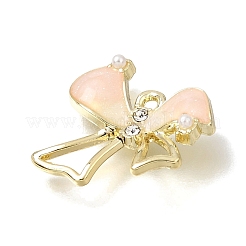 Brass with Misty Rose Enamel Pendants&nbsp;RE-CBAE379-20LG