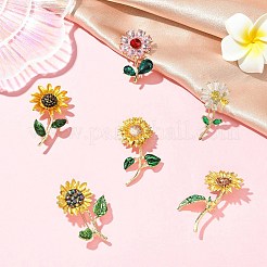 6Pcs 6 Styles Zinc Alloy Lapel Pins for Backpack Clothes&nbsp;JEWB-CJ0002-98