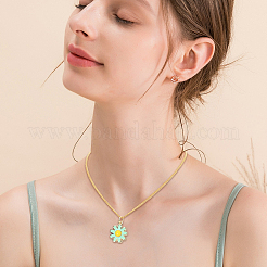 6Pcs 6 Colors Brass Enamel Pendants&nbsp;KK-BBC0021-50