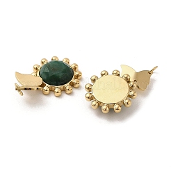 Natural African Jade Faceted Sun Pendants&nbsp;STAS-Z053-01G