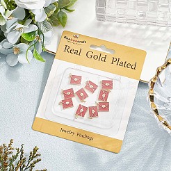 10Pcs Rack Plating Brass Enamel Pendants&nbsp;KK-BBC0020-60G-02