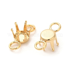 Ion Plating(IP) 304 Stainless Steel Charms Rhinestone Claw Settings&nbsp;STAS-U025-04A-G