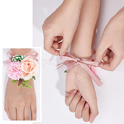 2PCS Silk Wrist Corsage&nbsp;AJEW-CP0001-51D
