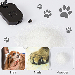 Rectangle with Paw Print 304 Stainless Steel Pet Memorial Urn Ashes Keychains&nbsp;STAS-WH0029-80EB