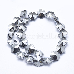 Electroplate Glass Beads Strands&nbsp;EGLA-F134-FP01