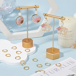 24Pcs Brass Huggie Hoop Earrings for Women&nbsp;EJEW-SC0001-52