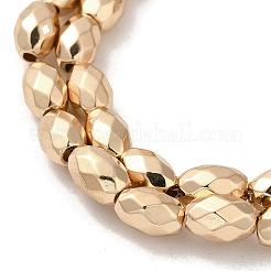 Electroplated Strong Magnetic Synthetic Hematite Beads Strands&nbsp;G-P518-03