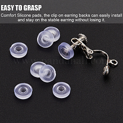 120Pcs Silicone Clip on Earring Pads&nbsp;FIND-SP0001-02