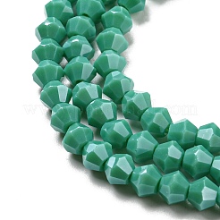 Opaque Solid Color Electroplate Glass Beads Strands&nbsp;GLAA-F029-P4mm-C07