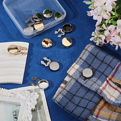 12Pcs 3 Colors Brass Cufflinks&nbsp;KK-GL0001-05