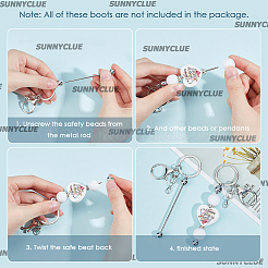 DIY Alloy Bar Beadable Keychain Making Kit&nbsp;DIY-SC0024-54P