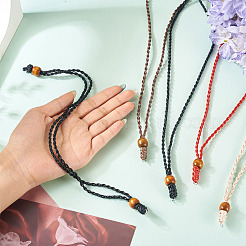 20Pcs 4 Colors Adjustable Waxed Polyester Cord Necklace Making&nbsp;NJEW-TA00203