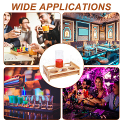 Wood Holders for Shot Glasses&nbsp;AJEW-WH0348-75