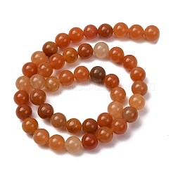 Natural Red Aventurine Bead Strands&nbsp;G-G735-39-8mm