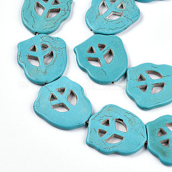 Dyed Synthetic Turquoise Beads Strands&nbsp;TURQ-T004-10