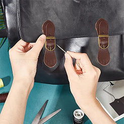 CutHollow 2Pcs Leather Toggle Buckle&nbsp;AJEW-CL0001-26C