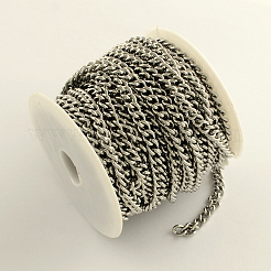 Tarnish Resistant 304 Stainless Steel Curb Chains&nbsp;CHS-R008-08