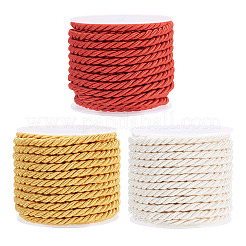3 Rolls 3 Colors Round Polyester Cord&nbsp;OCOR-TA0003-88A