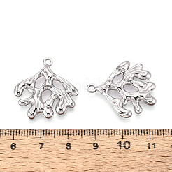 304 Stainless Steel Imitation Coral Pendants&nbsp;STAS-T069-42P