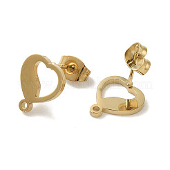 Ion Plating(IP) 304 Stainless Steel Stud Earring Findings&nbsp;STAS-I206-60G