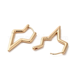 Brass Hoop Earrings&nbsp;EJEW-C073-30KCG