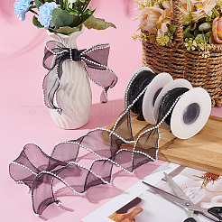 5 Yards Acrylic Fibers Wrinkle Ribbon&nbsp;OCOR-WH0070-210A