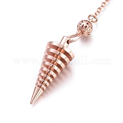 Brass Coil Dowsing Pendulums&nbsp;KK-K239-01RG