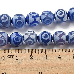 Blue Tibetan Style dZi Beads Strands&nbsp;TDZI-NH0001-A03-02