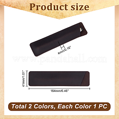 2Pcs 2 Style Leather Pen Holders&nbsp;AJEW-GA0006-29B