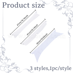3Pcs 3 Styles Cotton Faux Collar&nbsp;AJEW-HY0002-07