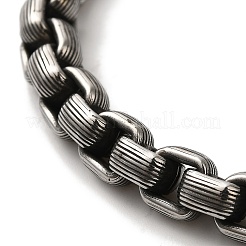 316 Surgical Stainless Steel Box Chain Bracelets&nbsp;BJEW-Q349-01AS