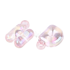 UV Plating Rainbow Iridescent Acrylic Pendants&nbsp;OACR-K003-007E