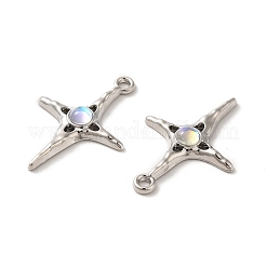 Rack Plating Alloy Resin Pendants&nbsp;PALLOY-O106-09P
