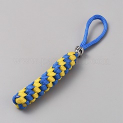 Polypropylene Braided Corn Knot Pendant Decorations&nbsp;KEYC-WH0021-53C