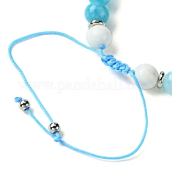 Natural Gemstone Braided Bead Bracelets&nbsp;BJEW-JB09855