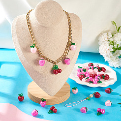 36Pcs 9 Styles Resin Pendants&nbsp;CRES-TA0001-49