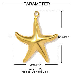 304 Stainless Steel Pendants&nbsp;STAS-OY003-68G