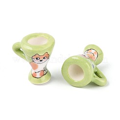 Handmade Porcelain Cat Cup Decoration&nbsp;PORC-T133-61