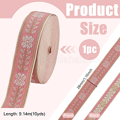 10 Yards Vintage Jacquard Polyester Ribbons&nbsp;OCOR-GA0002-95A