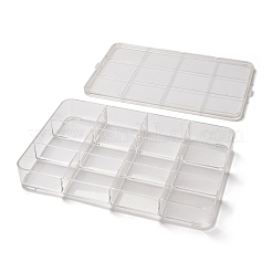 12 Grids Transparent Plastic Bead Storage Boxes with Lid&nbsp;CON-F021-01