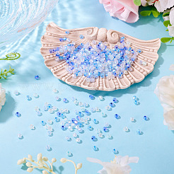 405Pcs Eletroplated Transparent Glass Beads&nbsp;GLAA-TA0003-66A