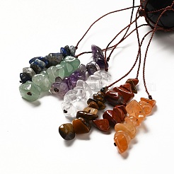 Natural & Synthetic Gemstone Round Pendant Decorations&nbsp;G-G997-A