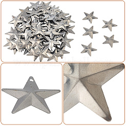 100Pcs 2 Styles Iron Pendants and Display Decorations&nbsp;AJEW-GF0012-15A