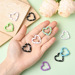 10Pcs Spray Painted Alloy Spring Gate Rings&nbsp;FIND-YW0008-92
