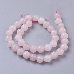Natural Rose Quartz Beads Strands&nbsp;G-D840-20-10mm