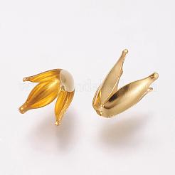 4-Petal Iron Flower Bead Caps&nbsp;KK-O016-11