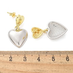 Brass Dangle Stud Earrings&nbsp;EJEW-F359-08G