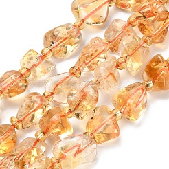 Heated Natural Citrine Beads Strands&nbsp;G-L634-C02-02